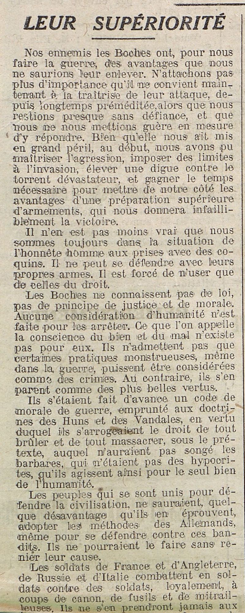 Le Progrès de Saône-et-Loire, 23 janvier 1916. ADSL, PR 97/78