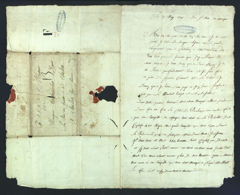 Lettre de Guillaume Touchemoulin à ses parents, 29 may 1842 - F 449 (AD 71)