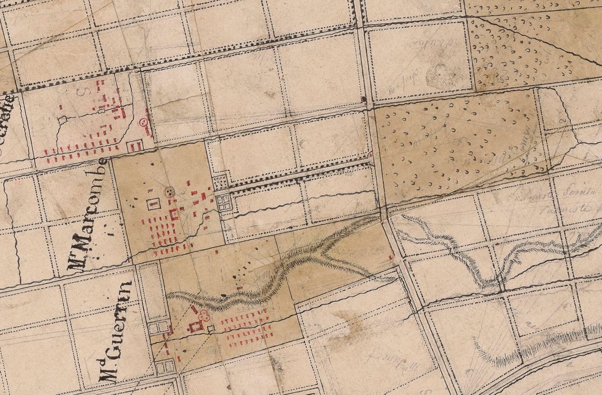 Plan de l'habitation Marcombe