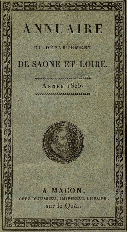 Annuaires de Saône-et-Loire de 1802 à 1956