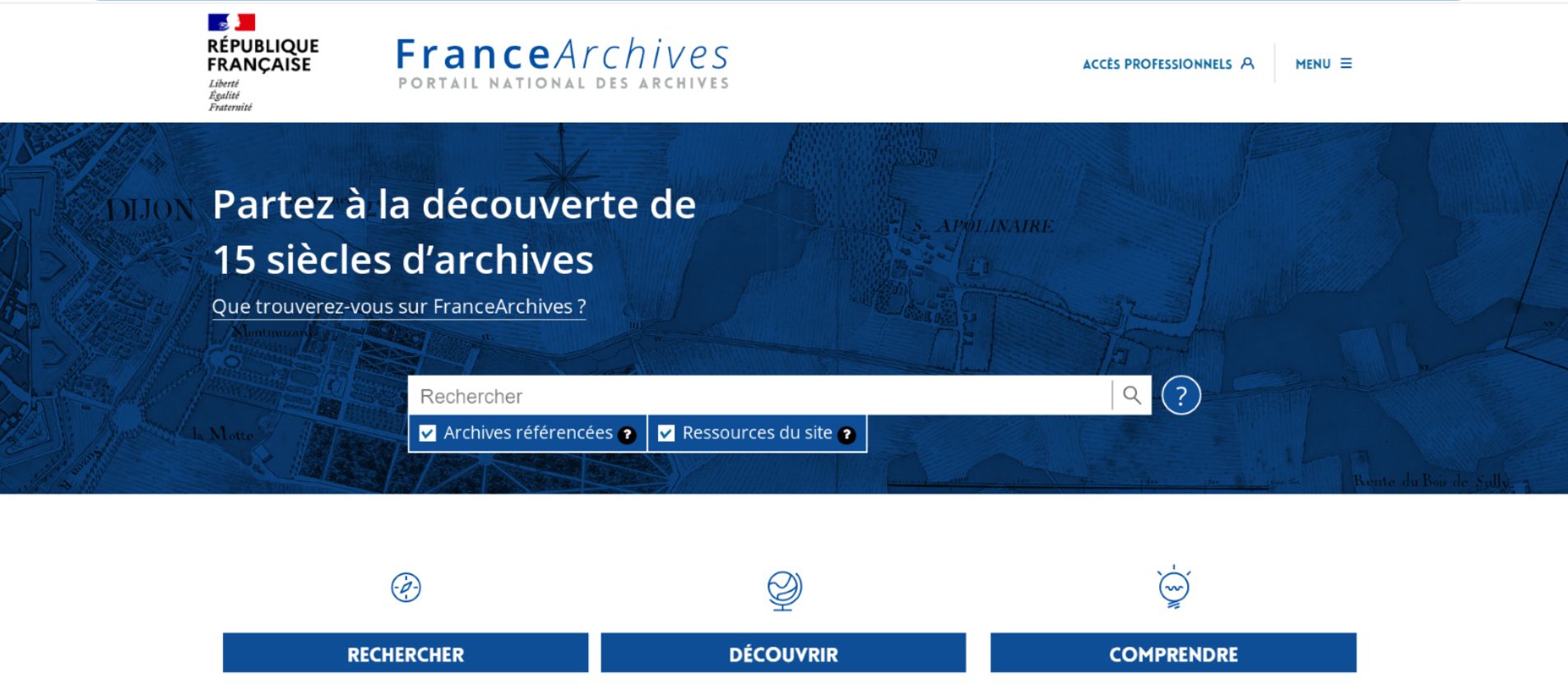 Portail FranceArchives