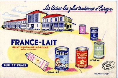 Affiche publicitaire France-Lait (J 882)