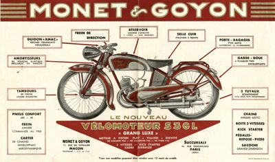 Vélomoteur Monet-Goyon S3GL, 1946 (37J 238)
