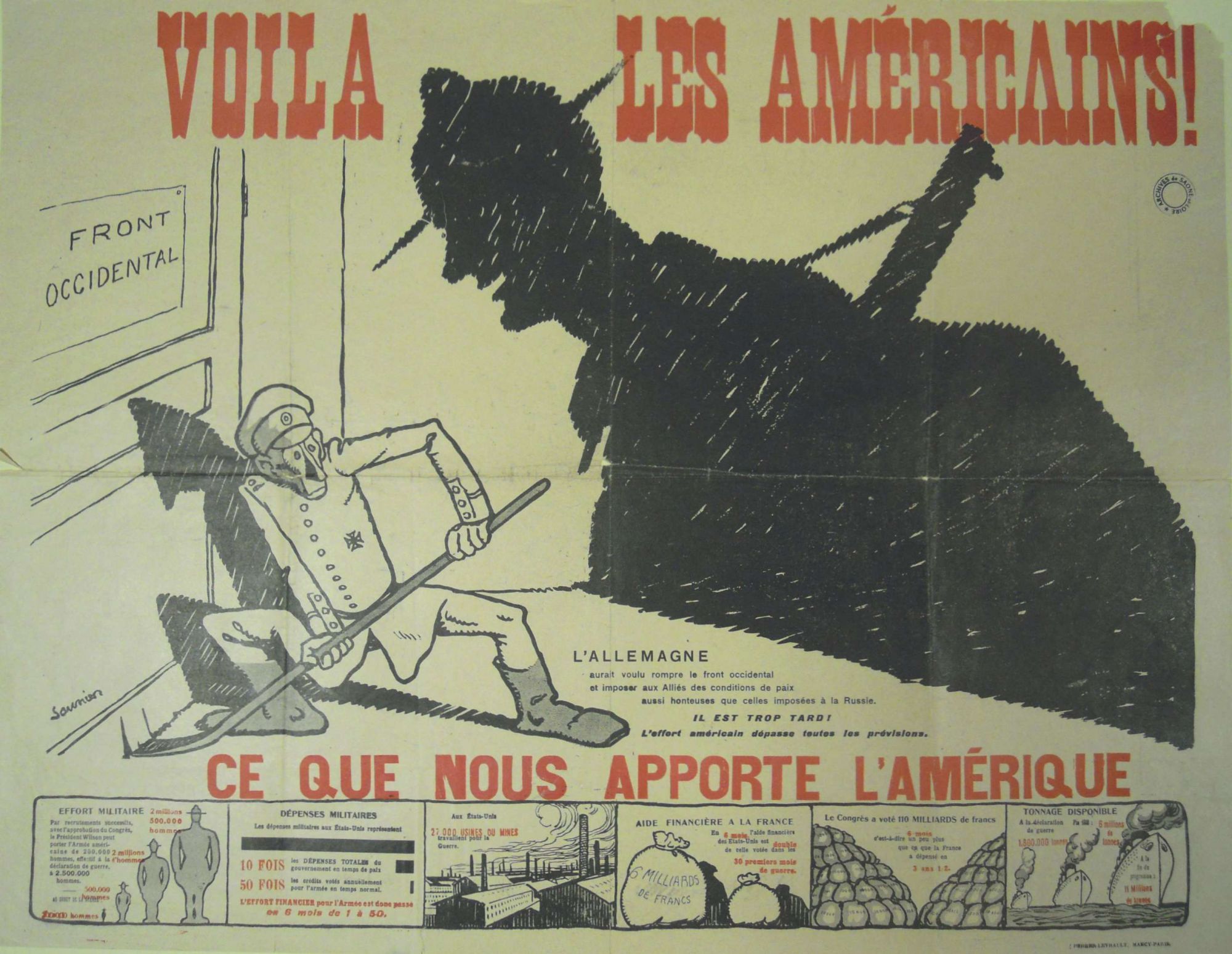 R Guerre 14-18 / 289 (2)_affiche_Voilà les Américains