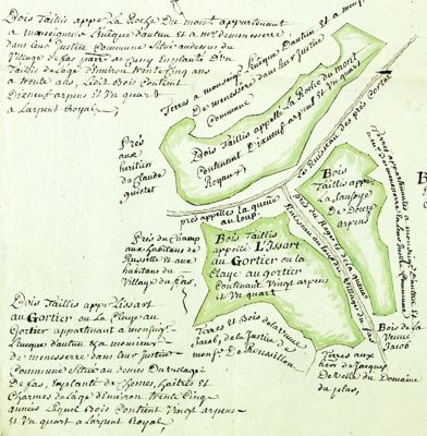 Bois dépendant de l'évêché d'Autun, 1693 (2G393) 