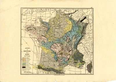 Carte de France géographique et géognostique, vers 1881 (4Tp318)