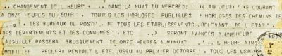 Télégramme prescrivant le changement d'heure, 10 juin 1916 (M 1730)
