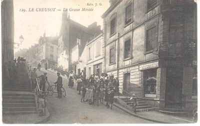 Rue de la Grosse montée. Mise en circulation le 27 septembre 1914, Collection Rochette.
