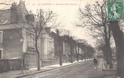 Vue du boulevard Saint-Quentin. Carte postale mise en circulation le 8 juin 1914. Collection privée.