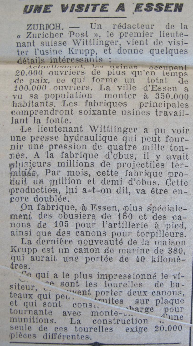 Le Progrès de Saône-et-Loire, 6 novembre 1916. ADSL PR97/79.