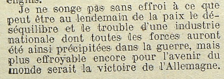 Albert Thomas, Le Progrès de Saône-et-Loire, 21 octobre 1916. ADSL PR 97/79
