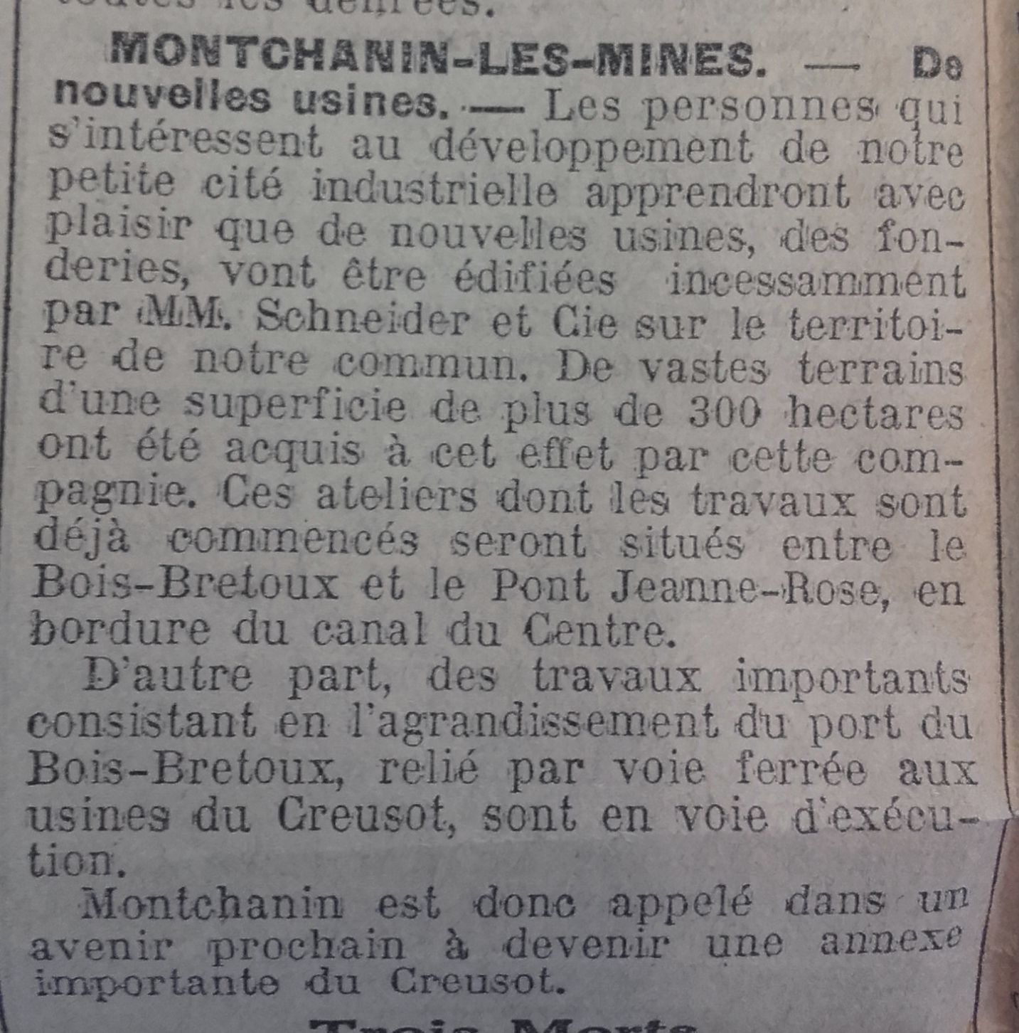 Le Progrès de Saône-et-Loire, 5 février 1918