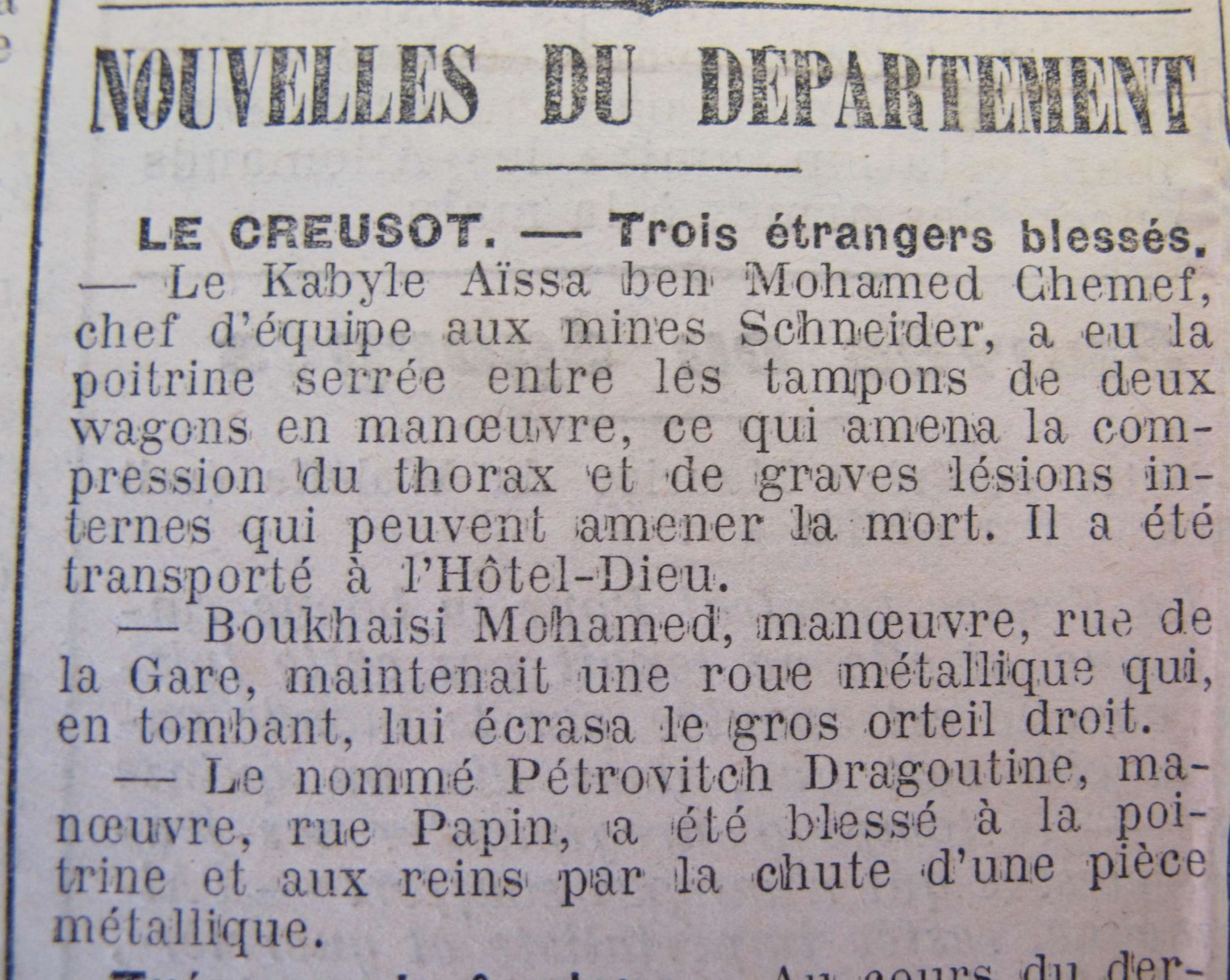 Le Progrès de Saône-et-Loire, 4 juillet 1917. ADSL PR 97/81