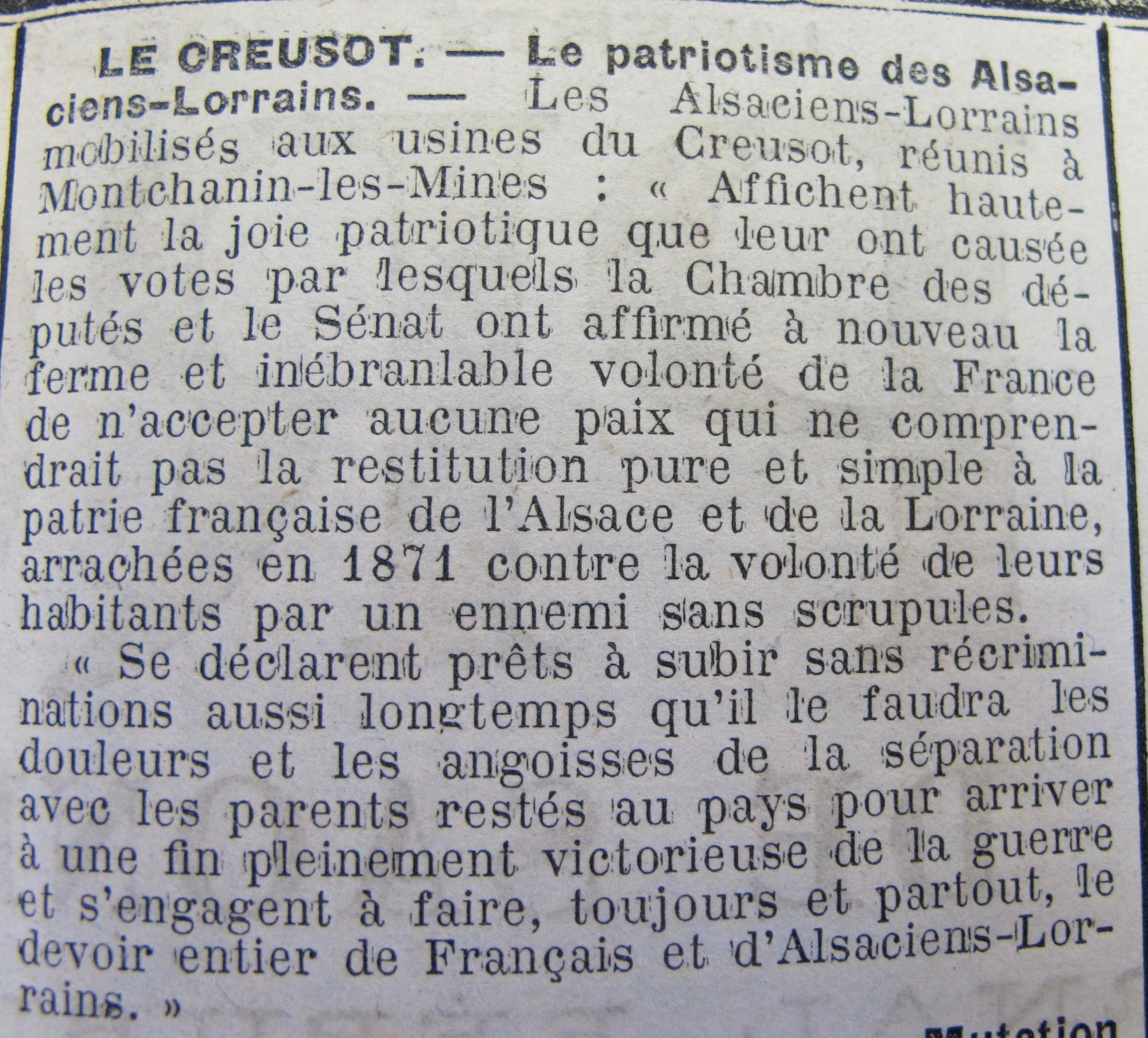 Le Progrès de Saône-et-Loire, 25 juin 1917. ADSL PR 97/80