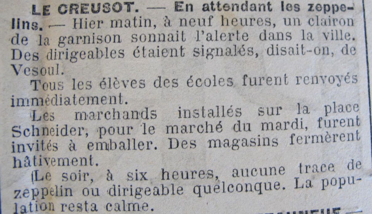 Le Progrès de Saône-et-Loire, 14 octobre 1916. ADSL, PR 97/79
