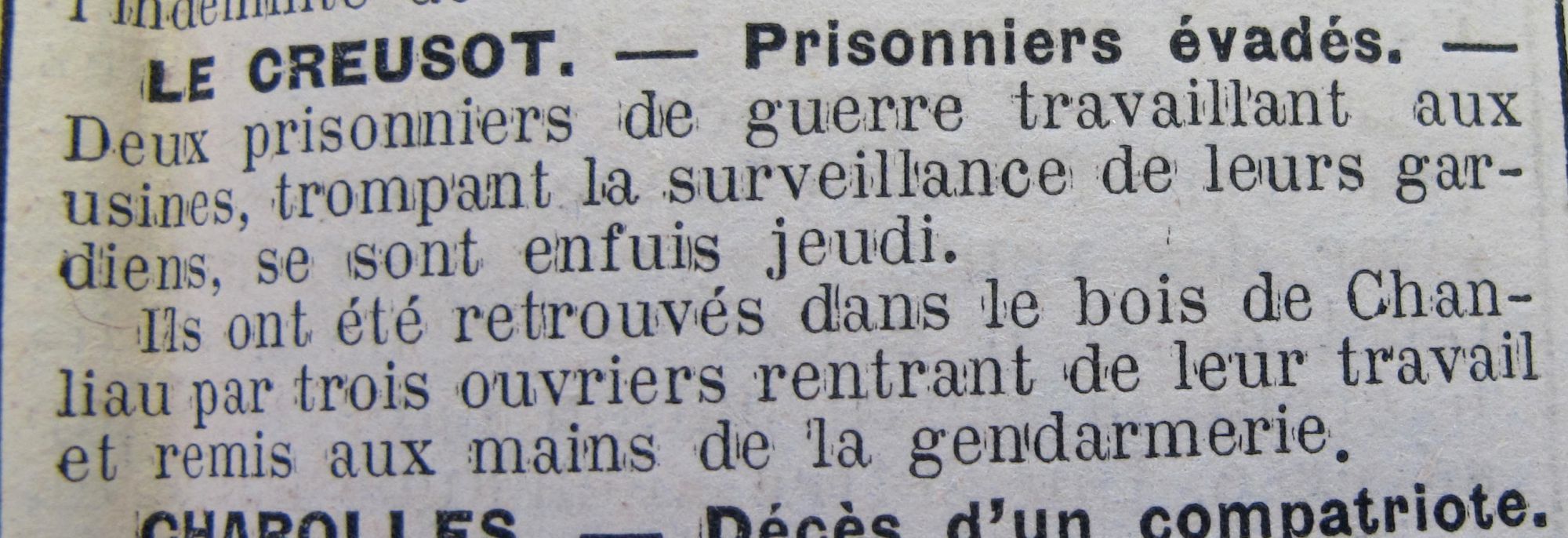 Le Progrès de Saône-et-Loire, 19 juin 1917. ADSL PR 97/80