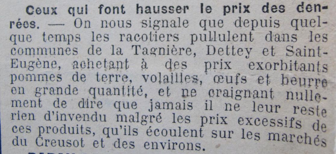 Le Progrès de Saône-et-Loire, 13 octobre 1916. ADSL PR 97/79