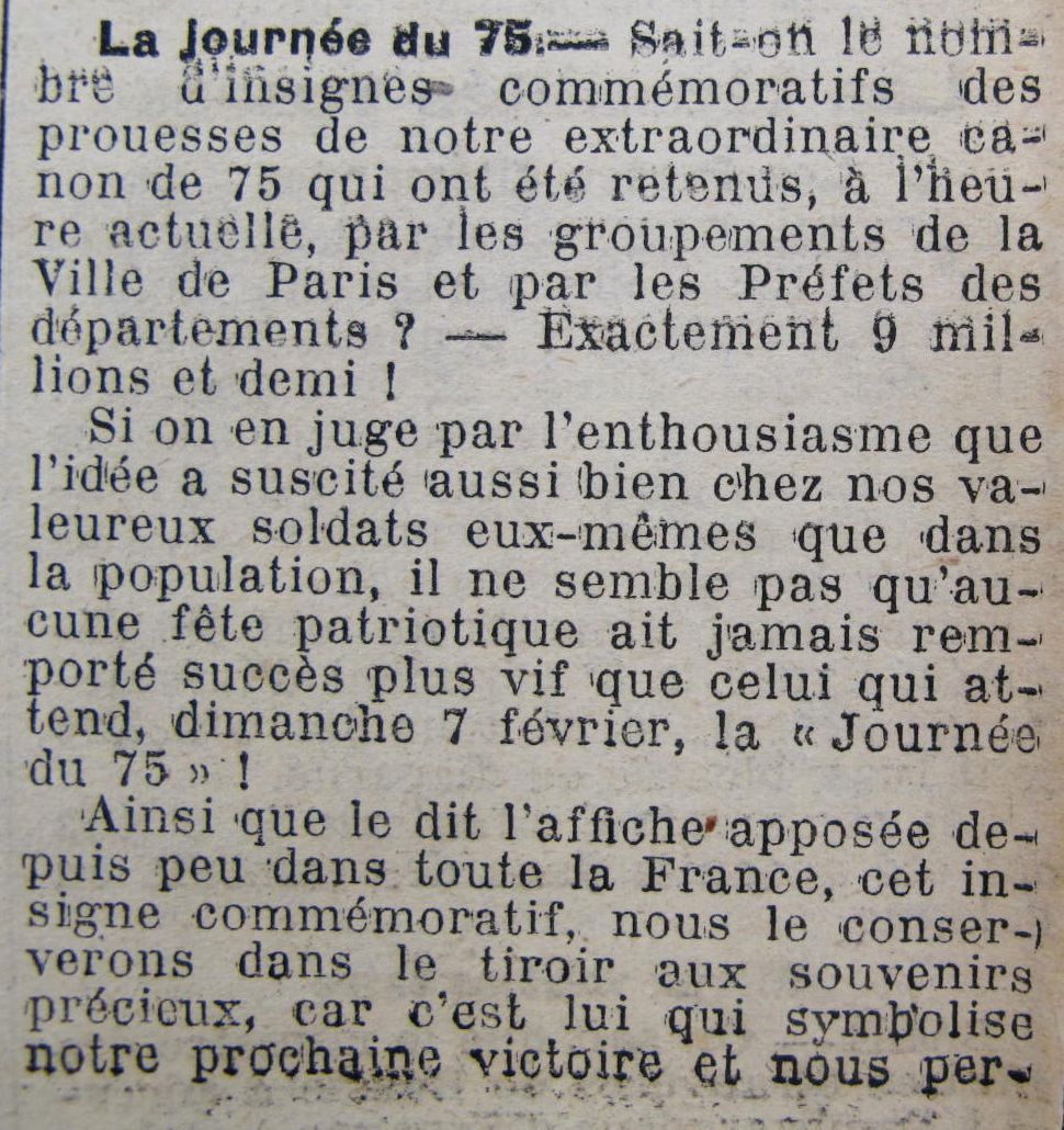 Le Progrès de Saône-et-Loire, 3 février 1915, page 1/2. ADSL PR 97/76