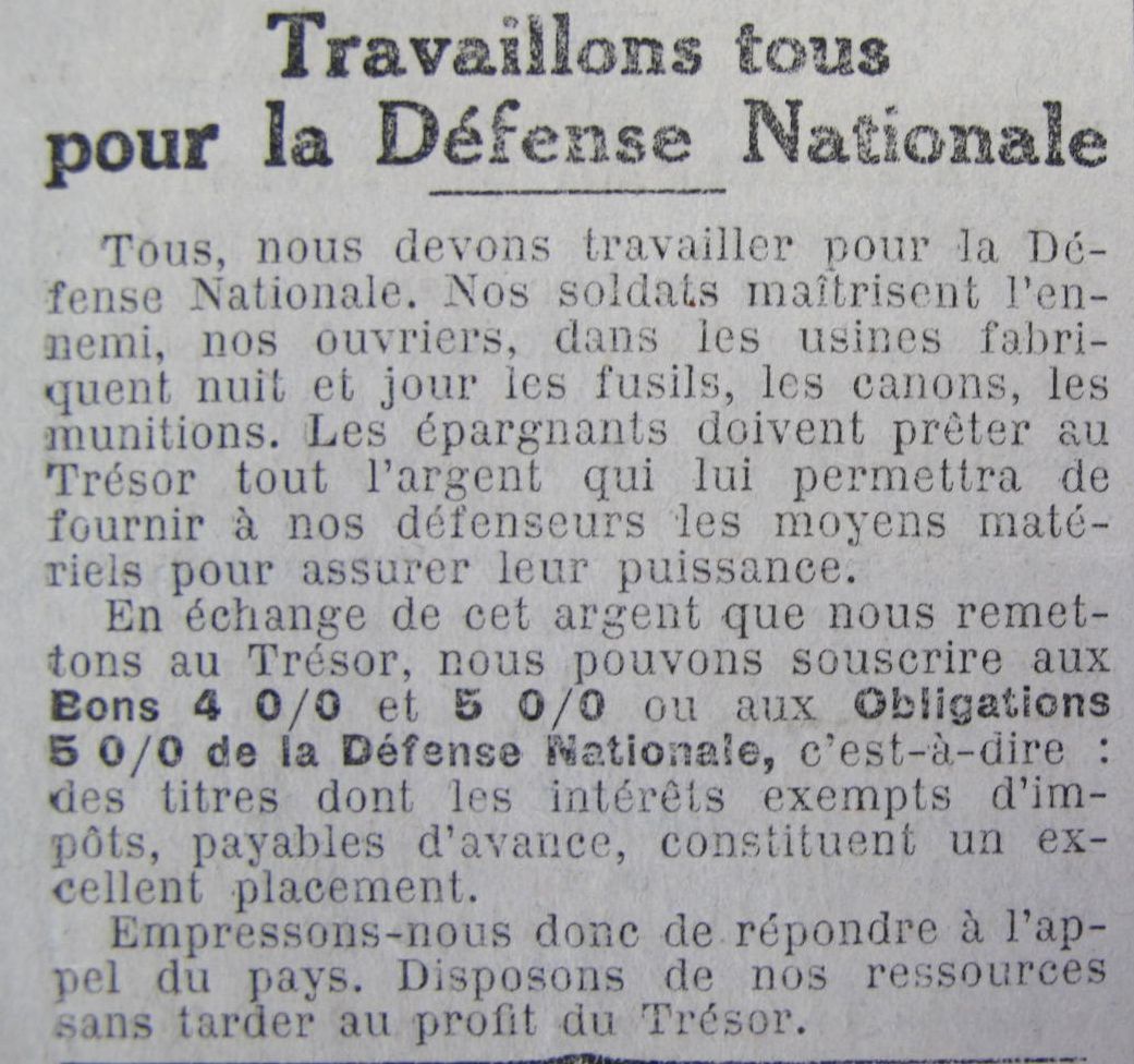 Le Progrès de Saône-et-Loire, 5 juin 1916. ADSL PR 97/78