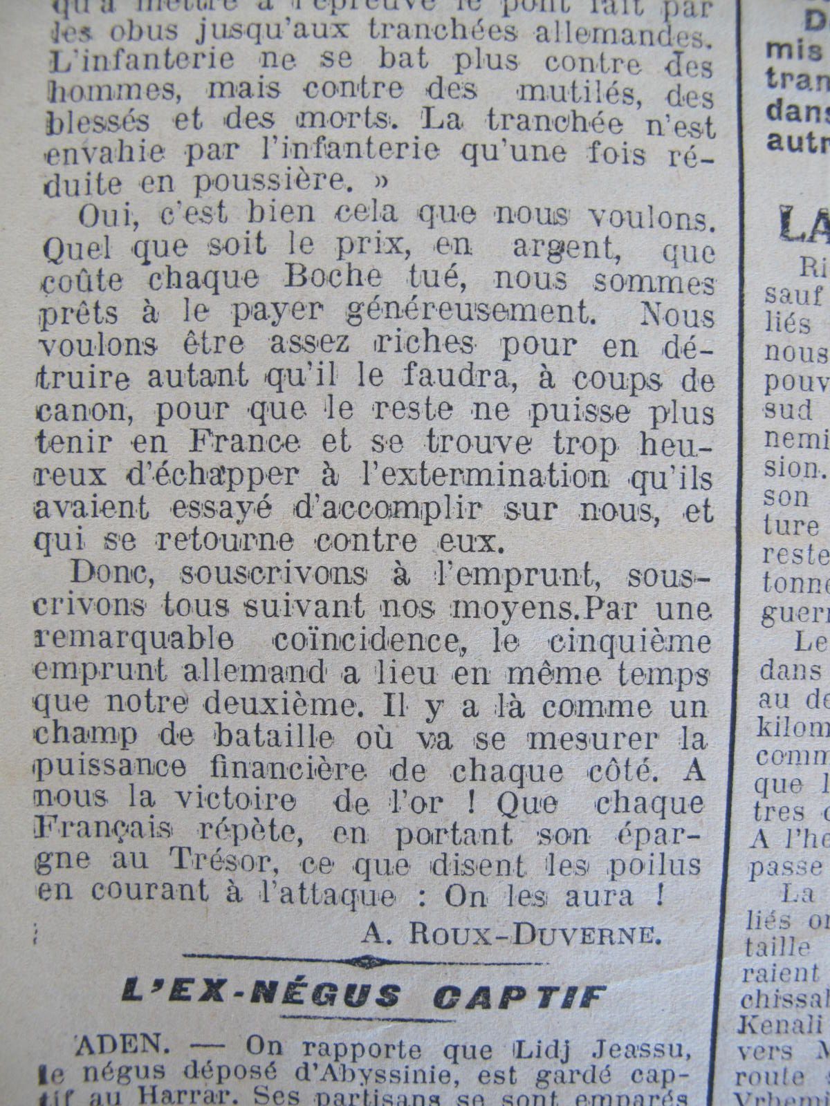 Le Progrès de Saône-et-Loire, 8 octobre 1916. ADSL PR 97/79