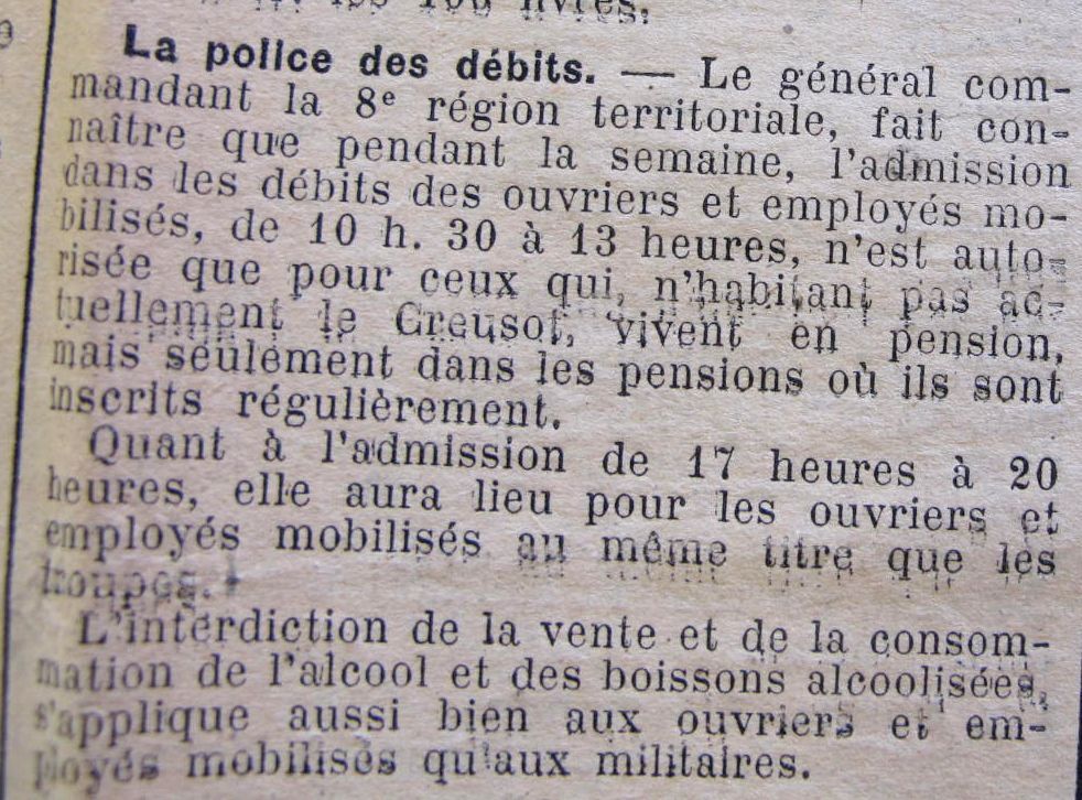 Le Progrès de Saône-et-Loire, 10 août 1915. ADSL PR 97/77