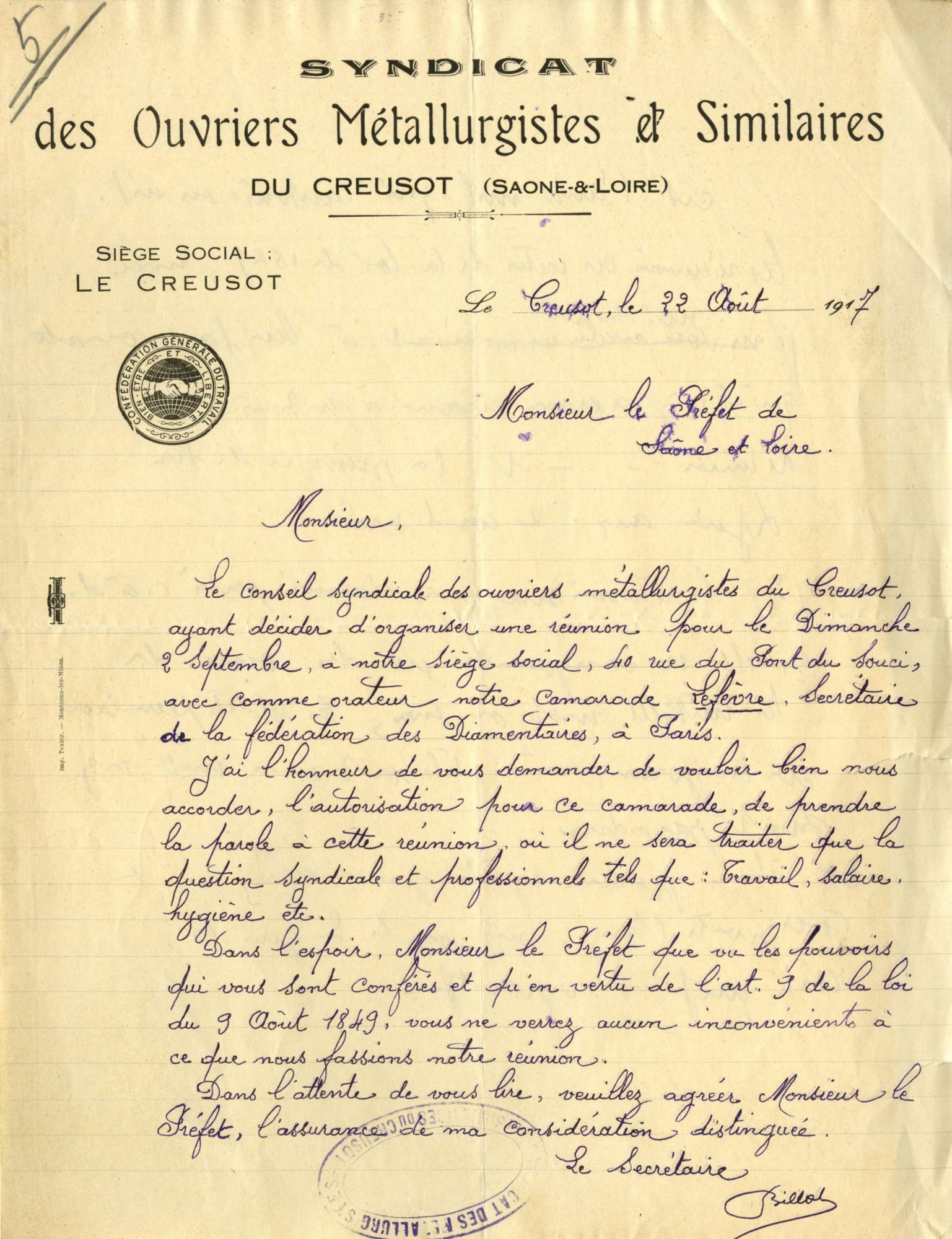 22 août 1918. ADSL M 3311