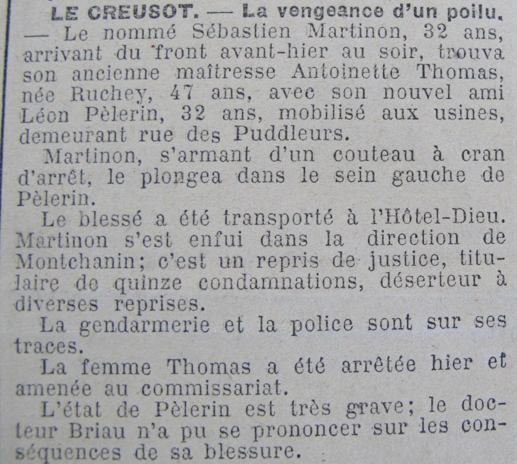 Le Progrès de Saône-et-Loire, 7 octobre 1916. ADSL PR 97/79