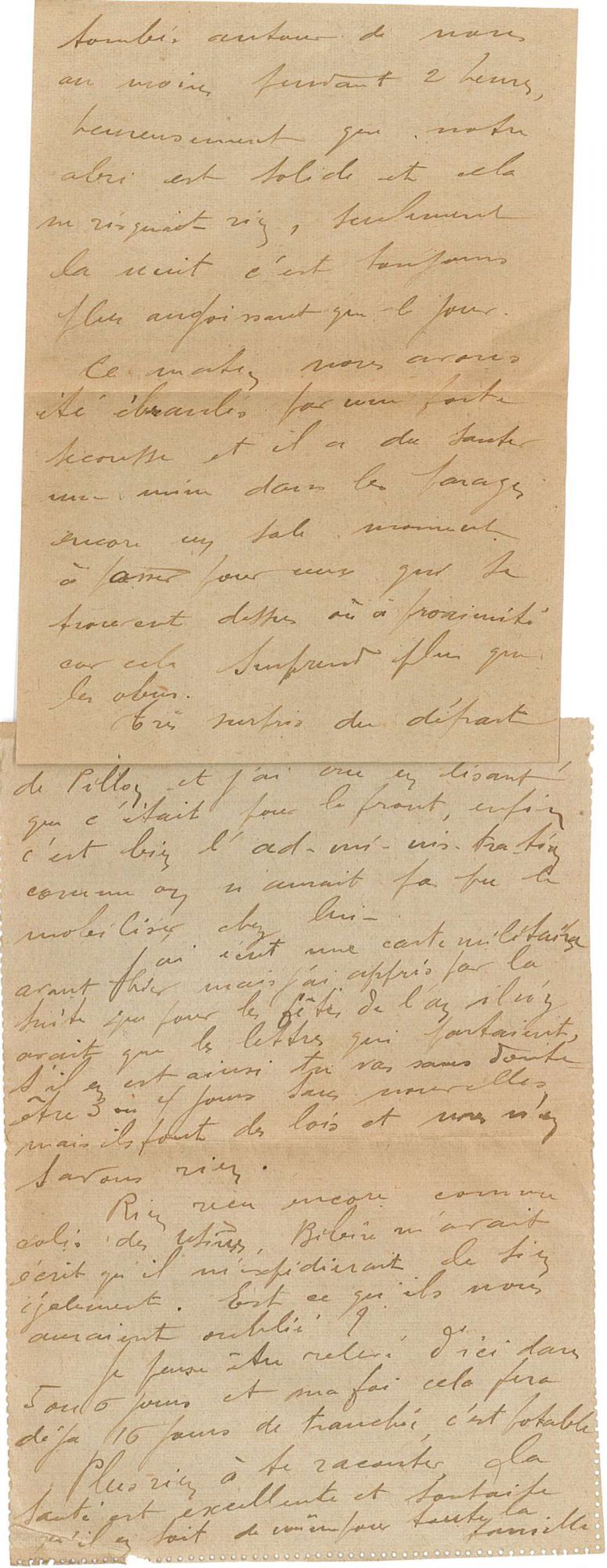 Lettre de Jean Jusot à son épouse Jeanne, 31 décembre 1916, page 2/2. CUCM, dépôt Famille Jusot
