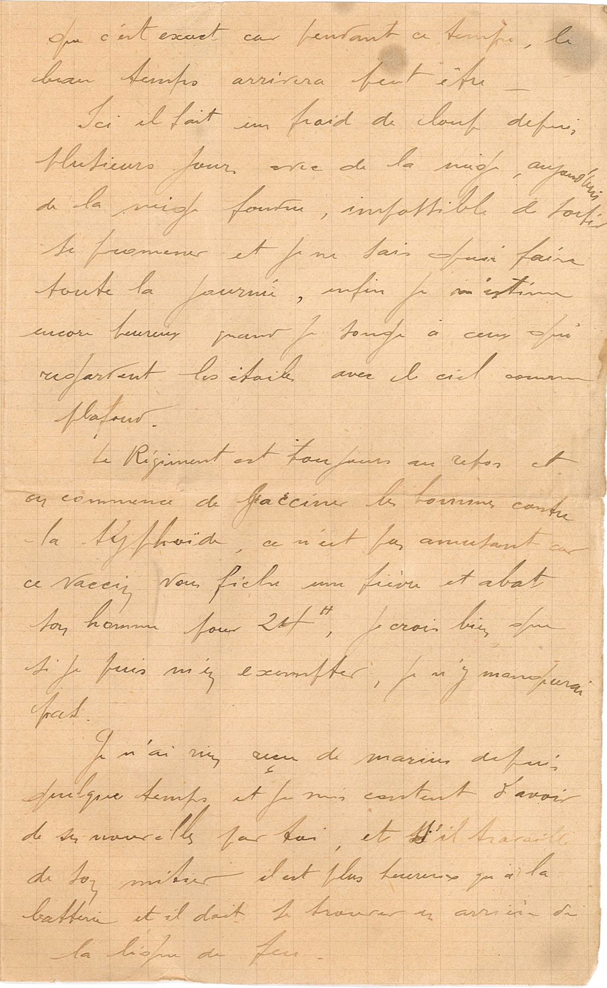 Lettre de Jean Jusot à son épouse Jeanne, 21 janvier 1917, page 3/4. CUCM, dépôt Famille Jusot