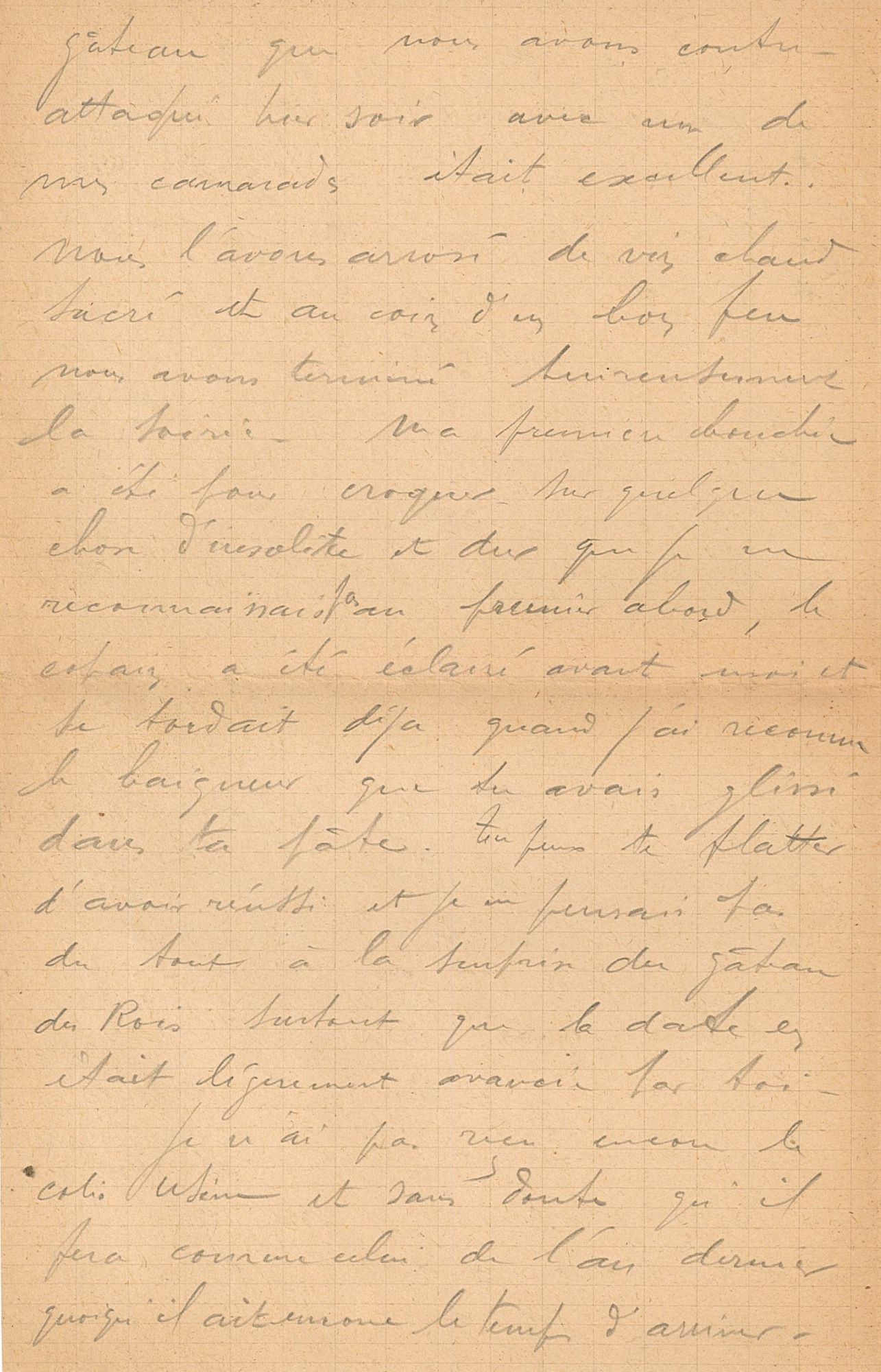 Lettre de Jean Jusot à son épouse Jeanne, 31 décembre 1917, page 2/4. CUCM, dépôt Famille Jusot